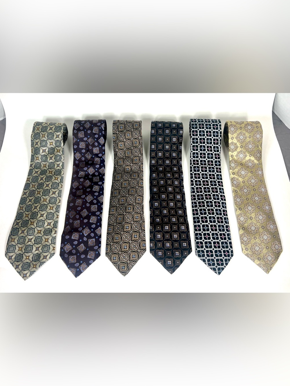 Robert Talbott Best of Class Lot of 6 Geometric Ties